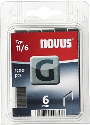 [042-0384] Grapa tipo G 6 mm 1200 uni Novus