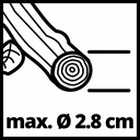 tijera de podar inalambrica 18v Einhell| ancho de corte 28 mm
