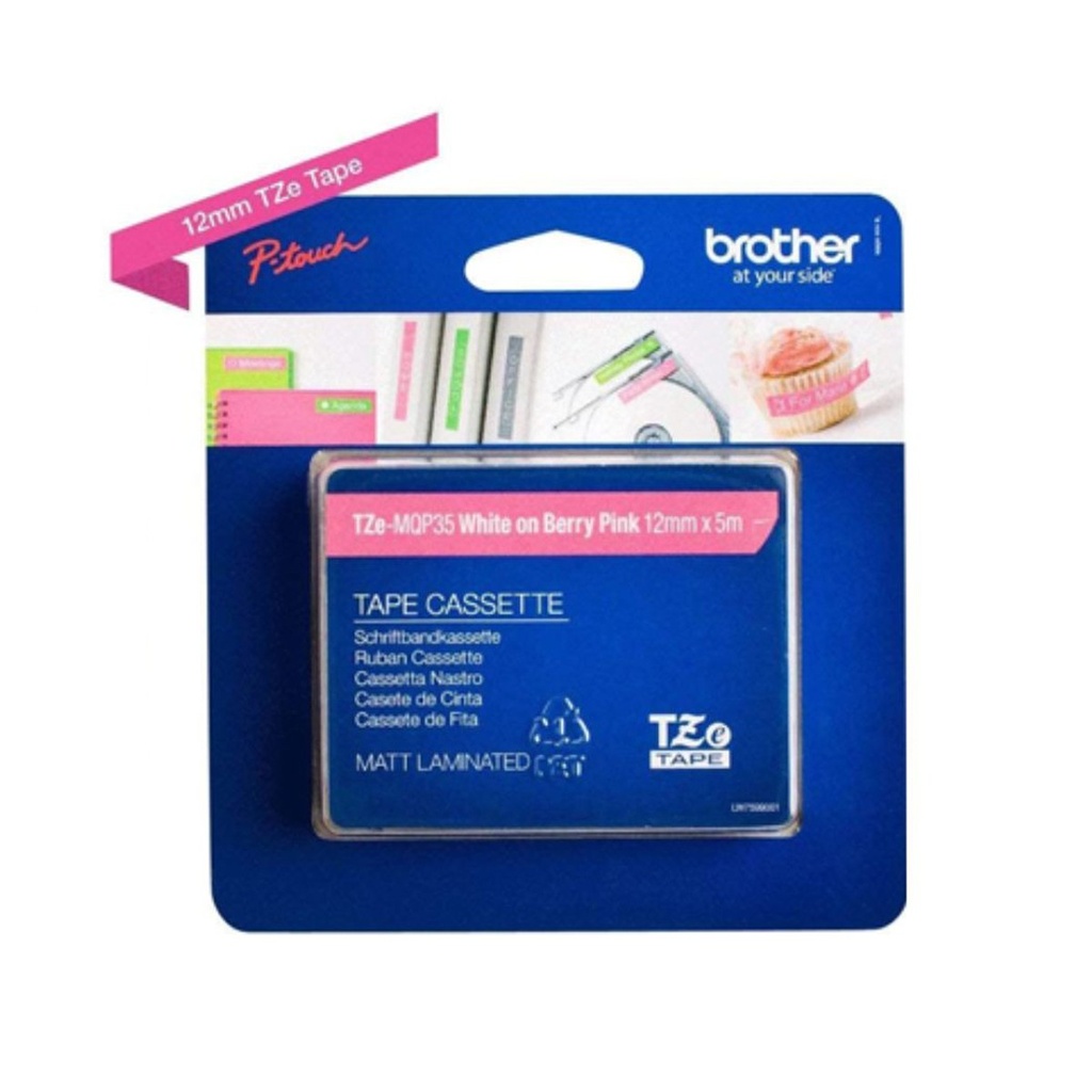 Cinta rotuladora Brother TZEMQP35