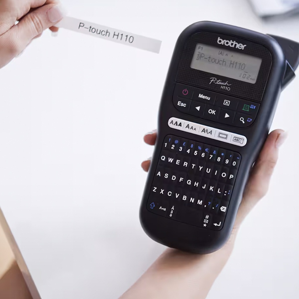Rotuladora Portatil negra Brother PT H110BK