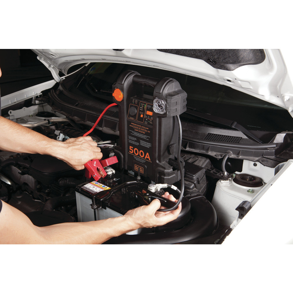 Partidor de bateria autos 500A  Black and decker