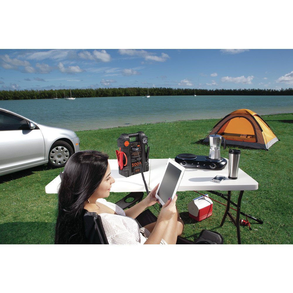 Partidor de bateria autos 500A  Black and decker