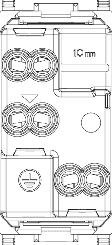 Toma VIMAR 2P+T 16A P17/11 blanco