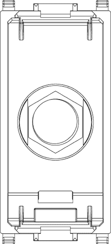 Toma de conector VIMAR tipo F hembra blanco