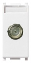 Toma de conector VIMAR tipo F hembra blanco