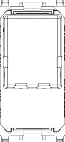 Toma telefónica VIMAR RJ11 6/4 blanco