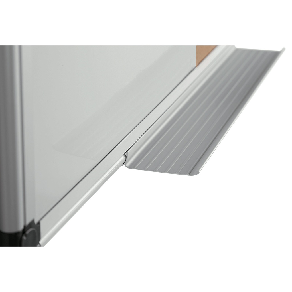 PIZARRA BLANCA Y CORCHO MAGNÉTICA BISILQUE 120×090