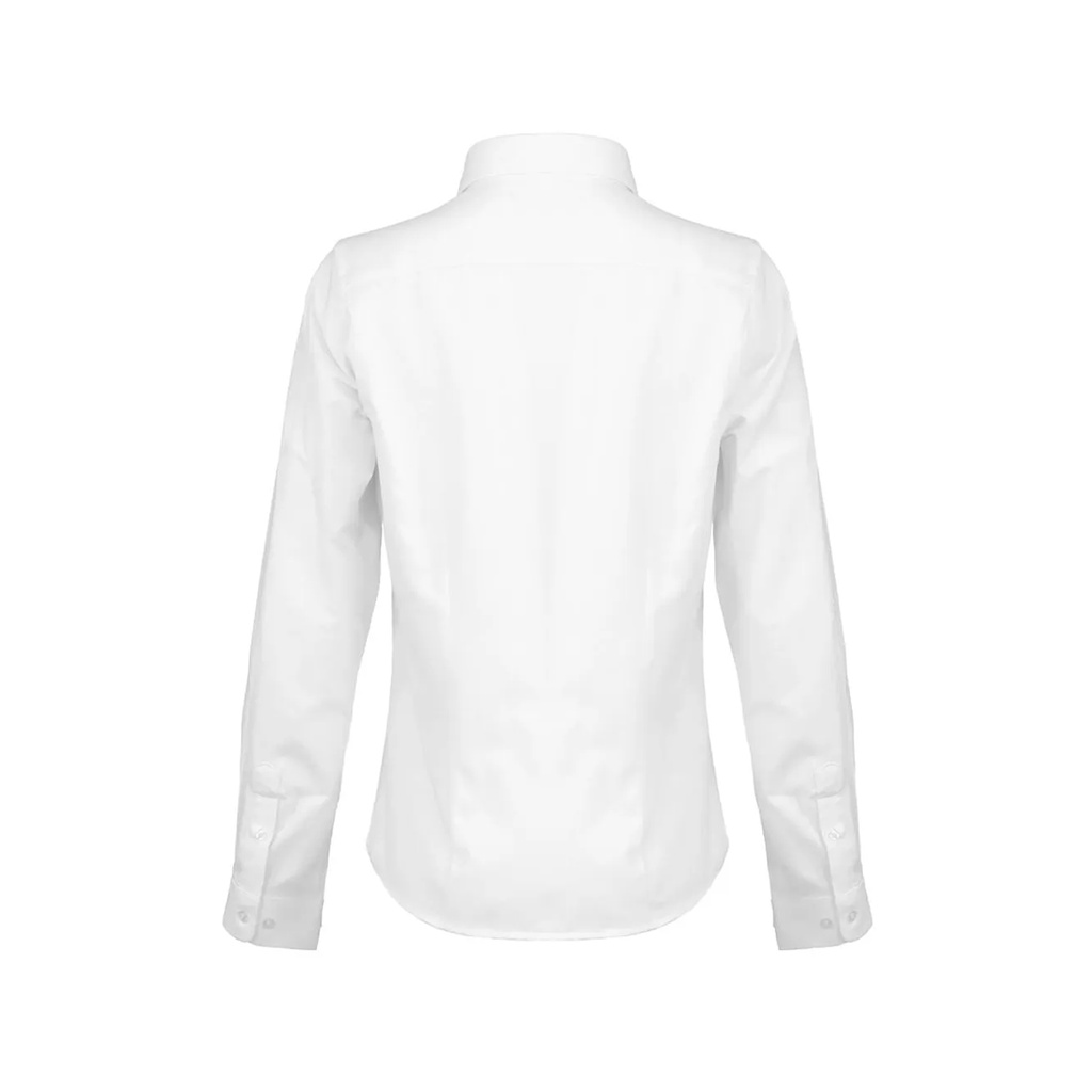 Blusa Oxford Manga larga Blanca