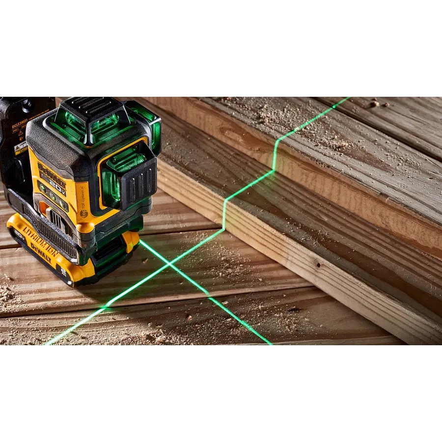 Nivel laser dewalt verde 12/20 Volts 3 lineas DCLE34031B