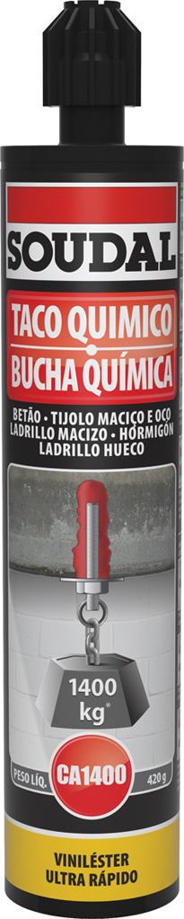Taco químico soudal CA 1400 280ml