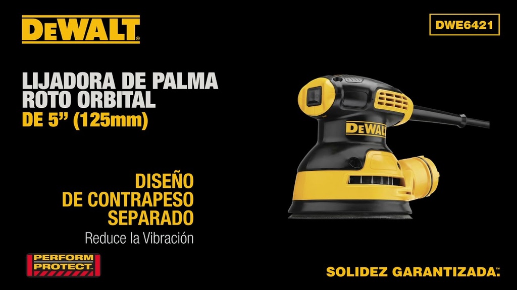 Lijadora roto orbital 5  275 W dewalt DWE6421-B2