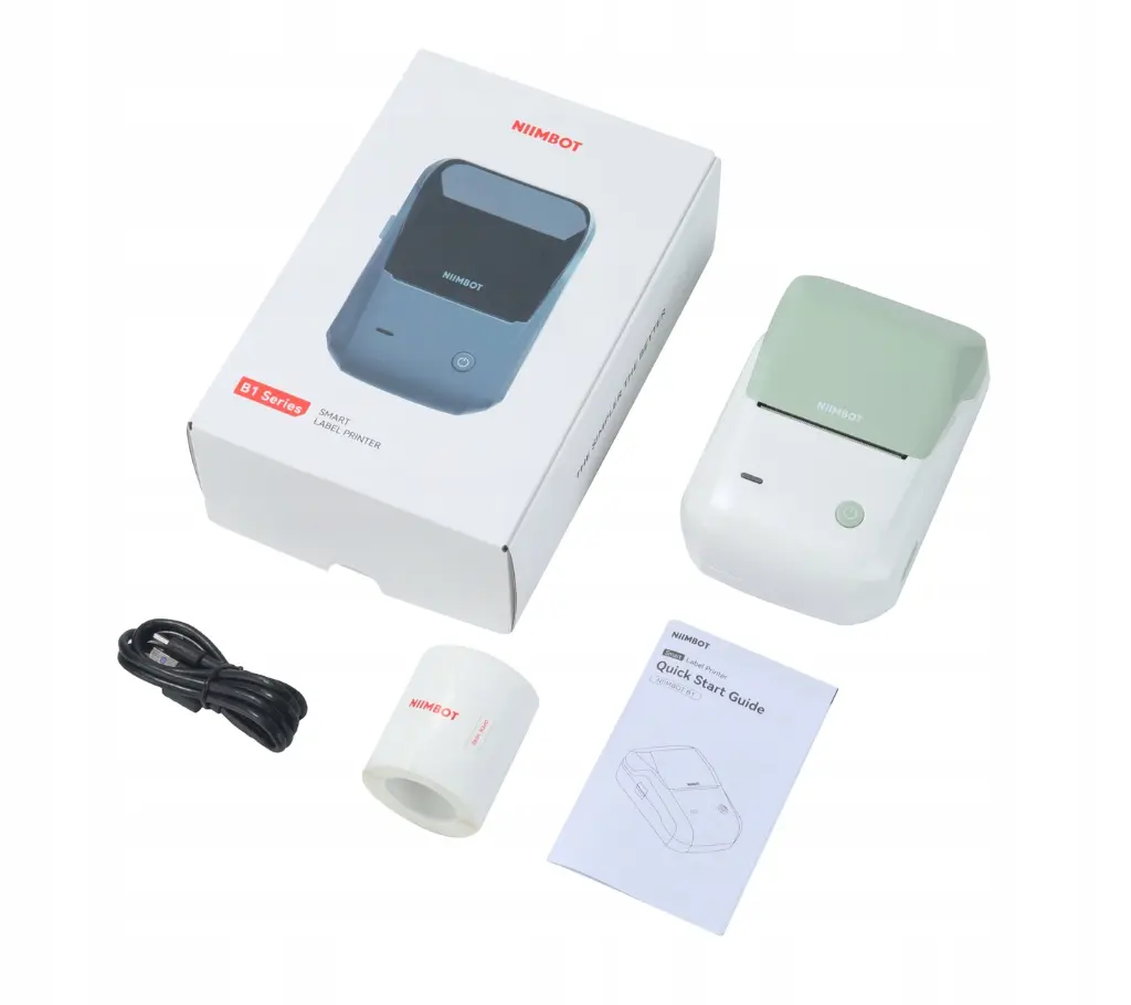 NIIMBOT-B1-Drukarka-Termiczna-NAKLEJKI-Bluetooth-ZIELONO-BIALA-NOWA-Rolka-EAN-GTIN-6975746636100.webp