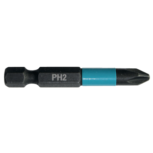 Punta Impact Black Makita B-63725 PH2 50mm Paquete de 2