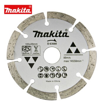 Disco Diamantado Makita 105 x 20 mm para Granito, Mármol y Piedra 