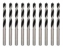 SET BROCA MADERA 10 PZS 5x86 MM