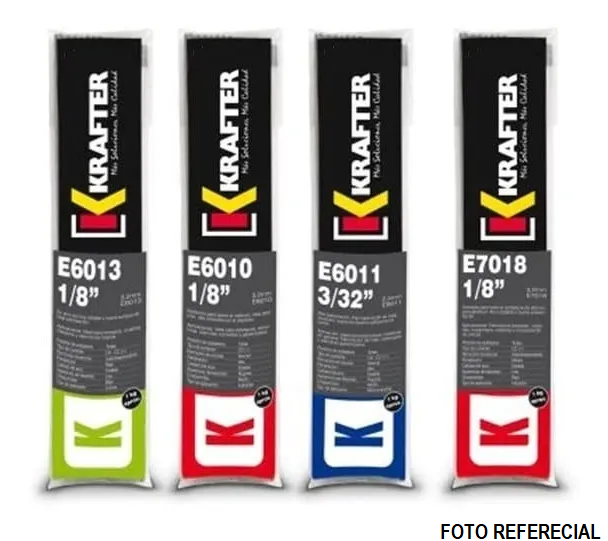 Soldadura electrodo Krafter E7018 3/32"  2.5MM  1 KG