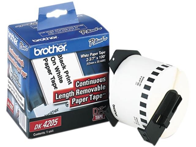 Etiqueta Continua Brother DK-4205 62 mm x 30,48 m Removible Original
