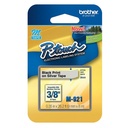 Cinta rotuladora brother NEGRO PLATEADO 3/8 M921
