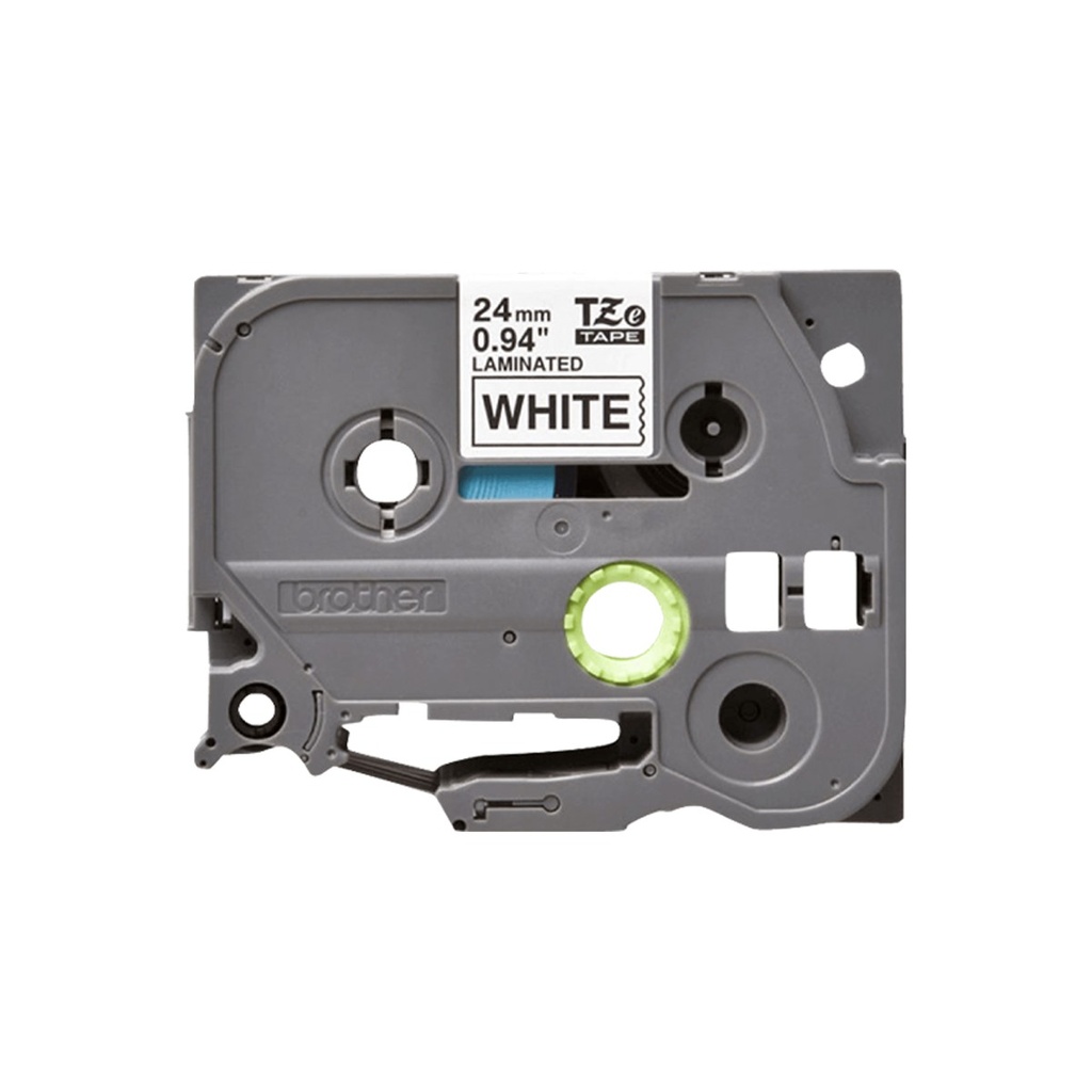 Cinta Adhesiva Extra Fuerte Brother TZe-S241 Negro sobre Blanco 18 mm