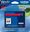 Cinta Rotuladora Brother TZe-421 Negro sobre Rojo 9 mm x 8 m Original