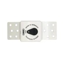 Cerradura de Acero ABUS DI142 + Candado Diskus Blanco Blisteado para Vehículos Modelo 86650-0