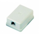 Roseta simple de conexion RJ-45 Cat6 