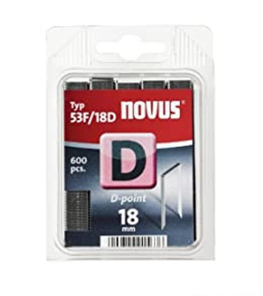 Grapa Alambre Plano Punta D 53F/18D 600 Unidades Novus