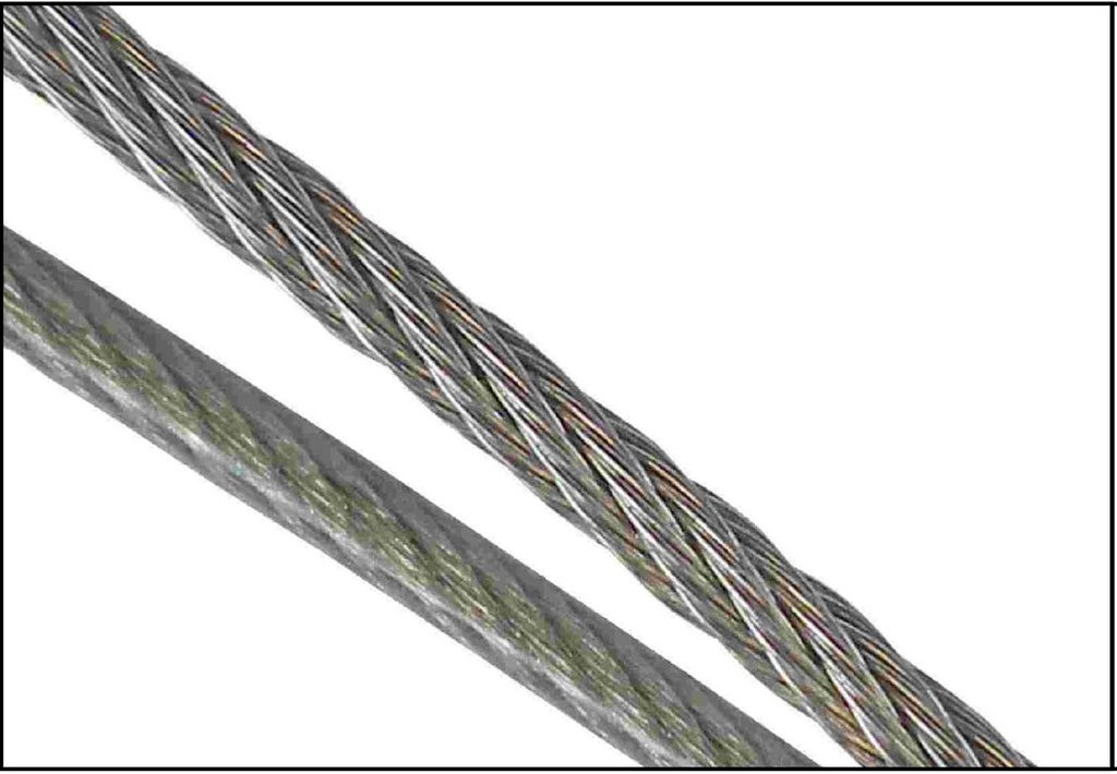 Cable de acero Galvanizado 3/16 Rollo 100mt
