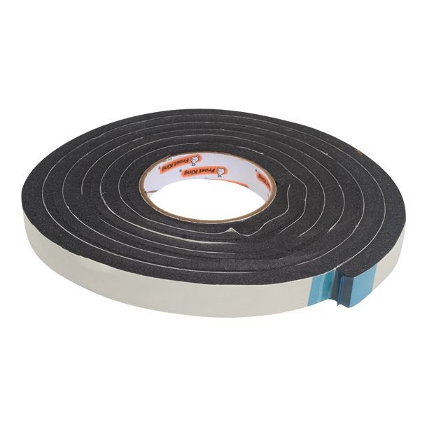 Cinta espuma adhesiva pvc 1C negra  3mm x 50mm x 25 m