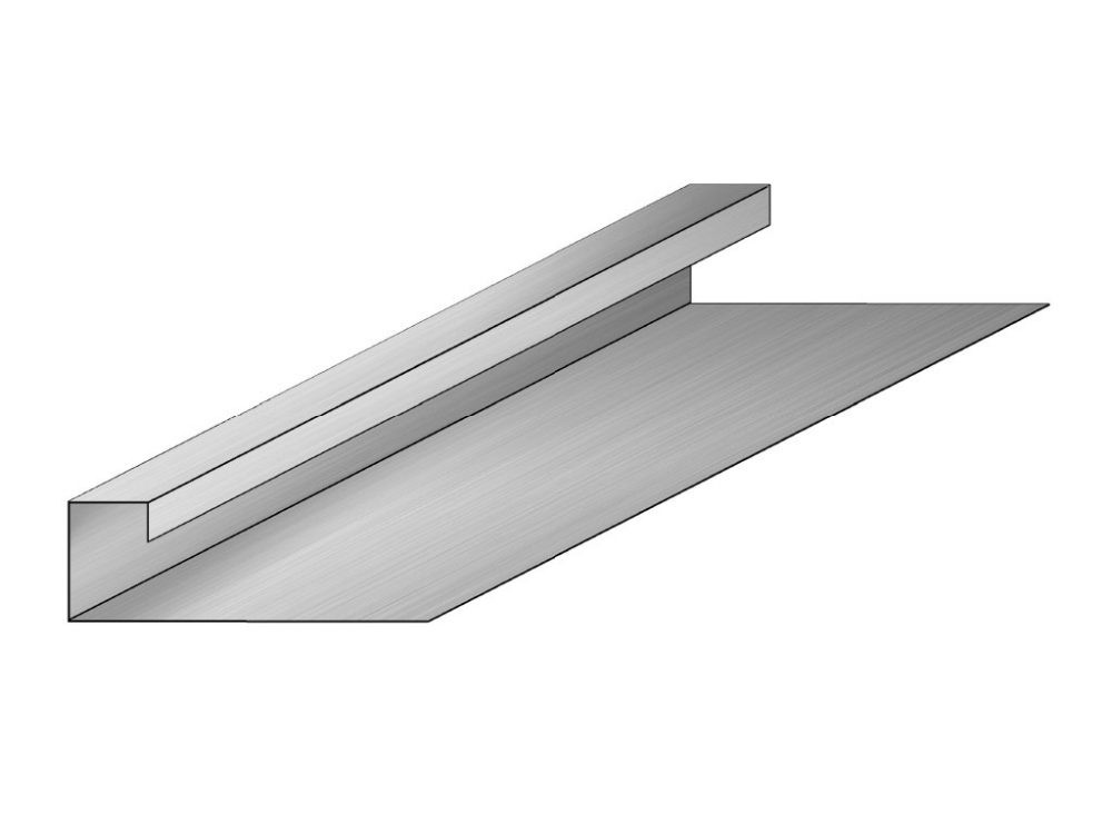 PERFIL CORTA GOTA VENTANA SIDING ZC 0.5MM L 2.5 MT