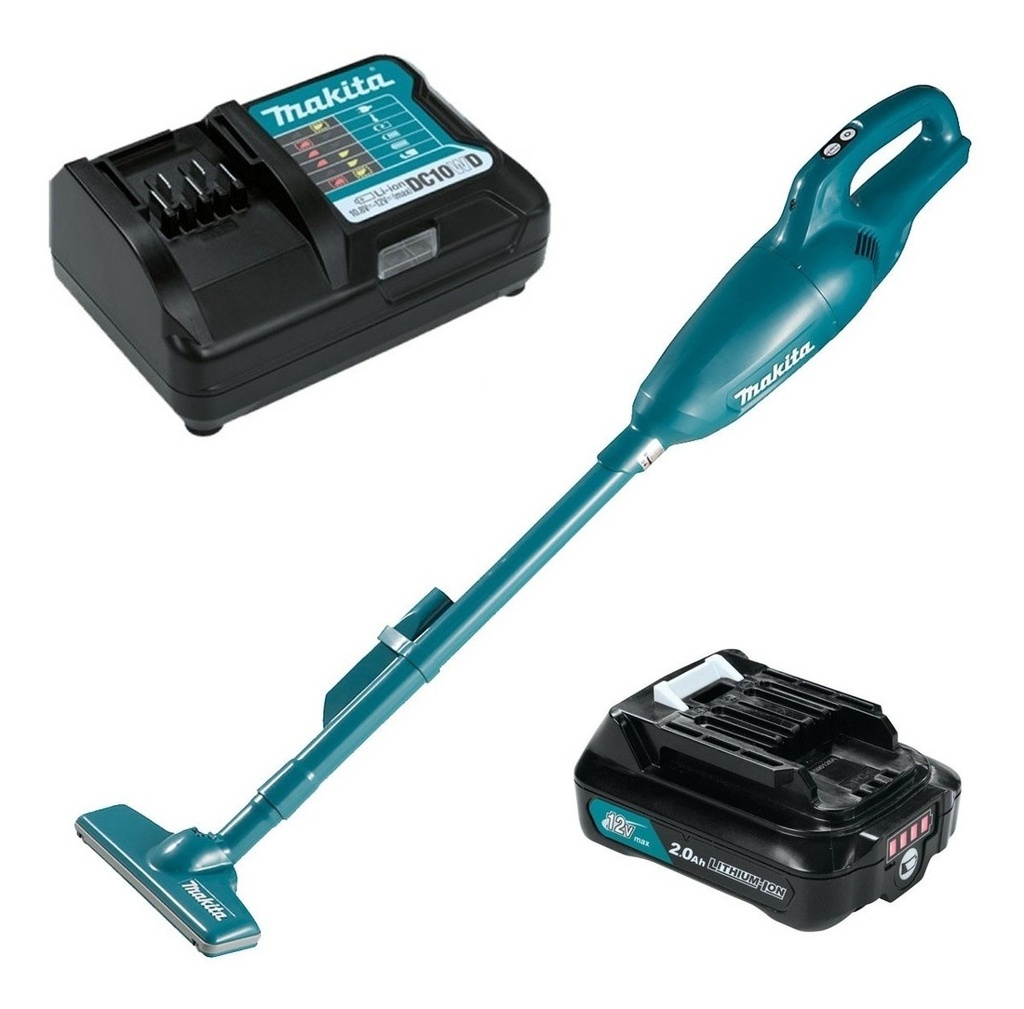 Aspiradora Inalambrica 12V Max  (CXT)  Capsula, On/Off / 1 Batería Li-ion 2.0Ah + Cargador DC10WC (Cargador Normal)