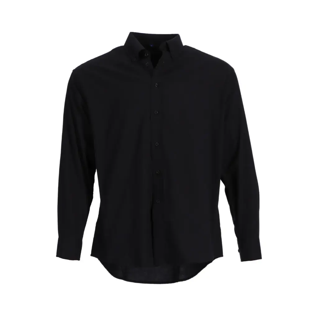 Camisa oxford 70/30  M/L NEGRO T/S