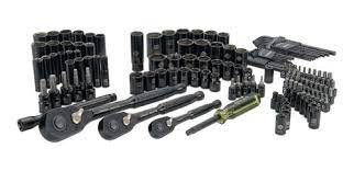 Set mecanico chromado 150 piezas 1/4, 1/2, 3/8 