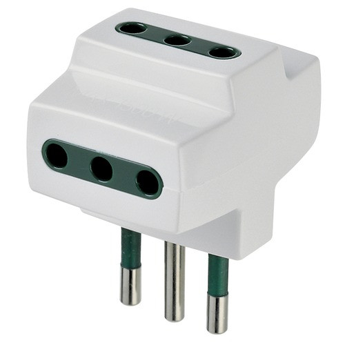 Enchufe Adaptador Triple Vimar  Italiano 