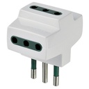 Enchufe Adaptador Triple Vimar  Italiano 