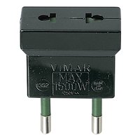 Adaptador Euroamericano VIMAR 10A S10 Negro