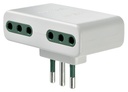 Enchufe Adaptador Triple Vimar Italiano S11 + 3P11
