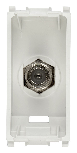 Toma de conector VIMAR tipo F hembra blanco