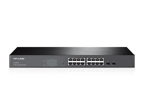 Switch Smart 16 Puertos 10/100 + 2 Puertos Gigabit TP-Link TL-SL2218