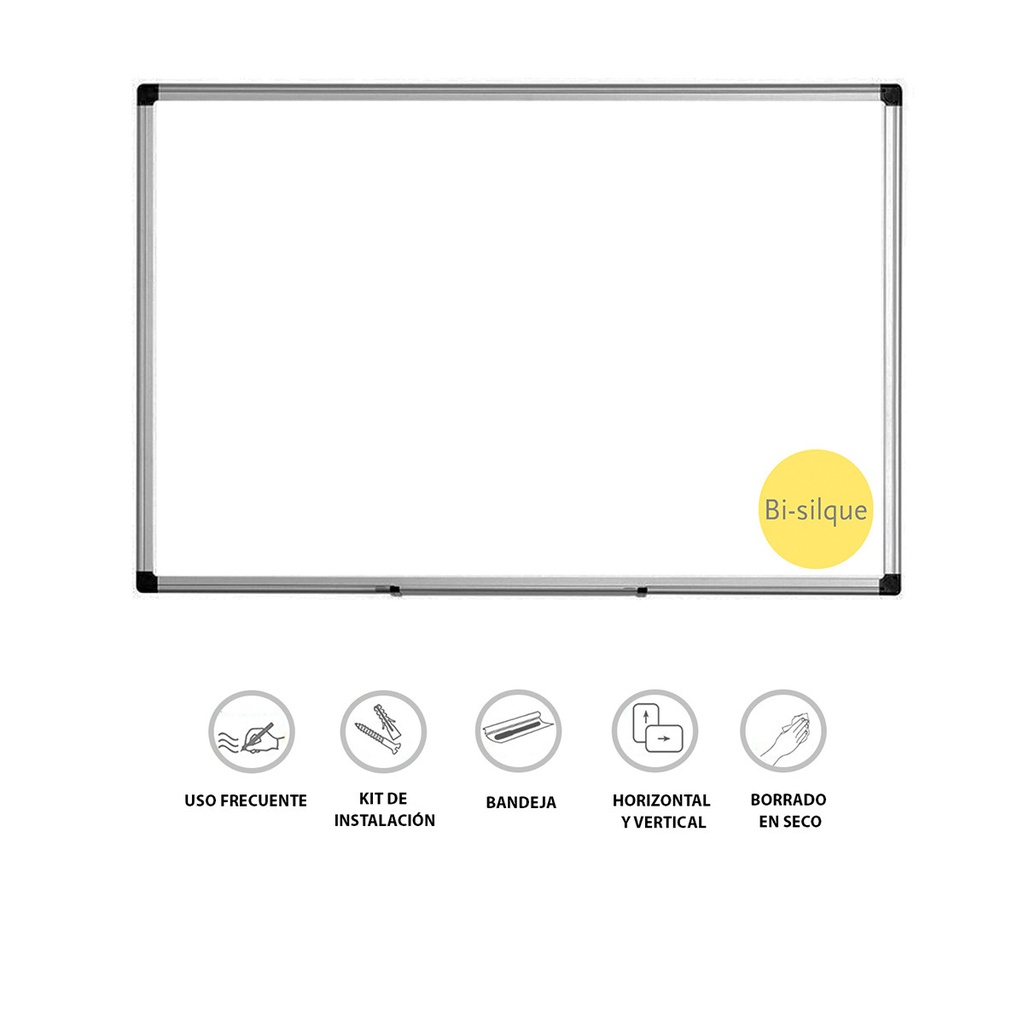 PIZARRA BLANCA ACRÍLICA BISILQUE 60×045