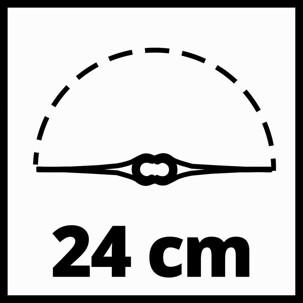 orilladora 18 v Einhell| diámetro de corte: 24 cm.