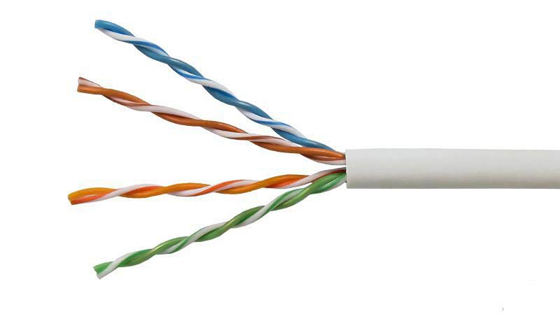 Cable UTP Categoría 6 Unifilar Azul 100% Cobre