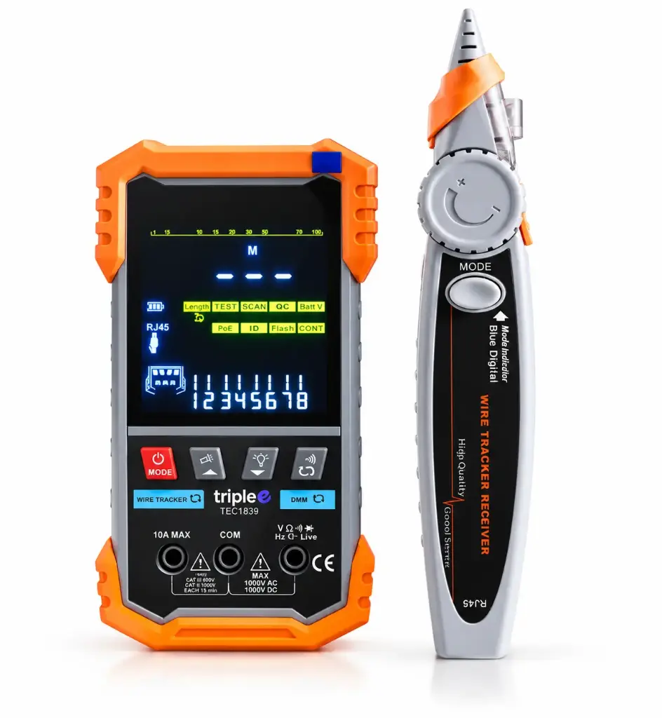 Tester electrico poe, probador de red y detector de tono