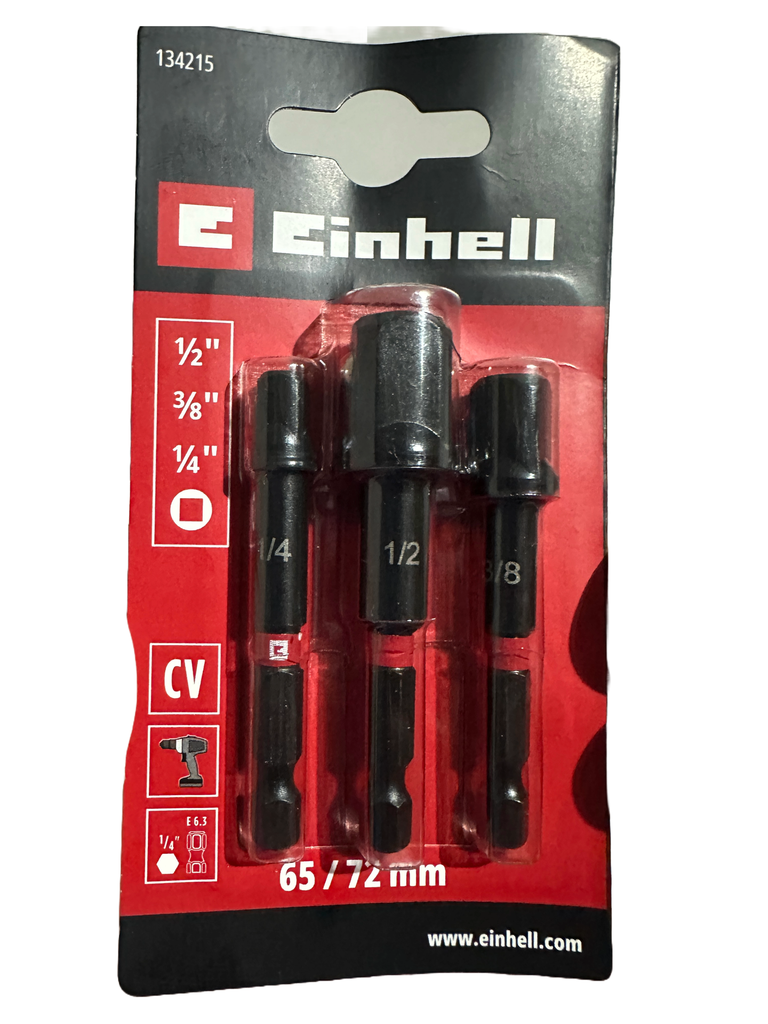 Juego 3 Adaptador dados cuadrante 1/2-3/8-1/4 Kwb 134215