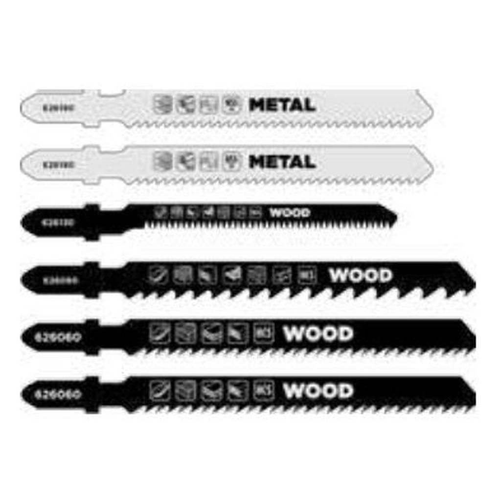 set de 6 hojas sierra calar KWB 626275