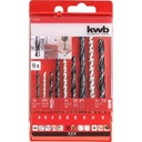 Set de brocas Combinadas 9 Piezas Kwb