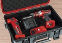 Kit taladro percutor TE-CD 18/48 + Esmeril Axxio 18/115 + bateria 4 ah + cargador + Maleta + set de brocas