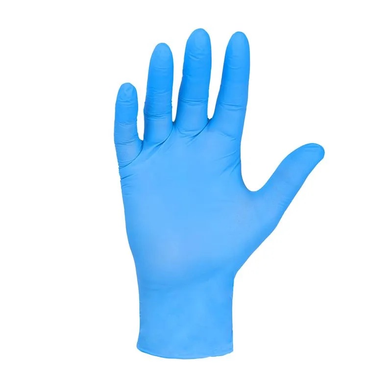 Guante examinacion nitrilo azul Cj 100un