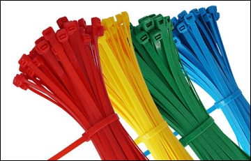 Amarra cable 3,6mm amarillo largo 300mm 100un