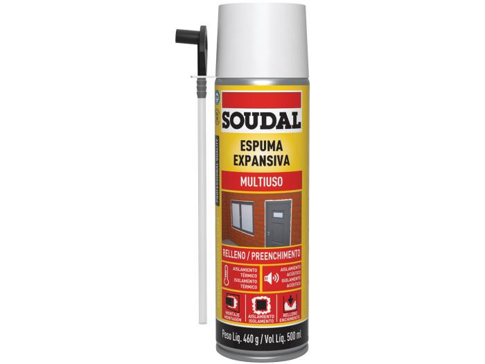 Espuma expansiva de poliuretano Soudal 750ML